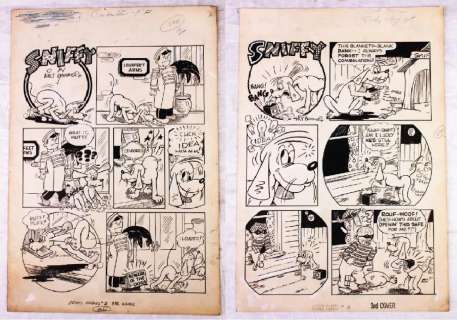 Sniffy for Frisky Fables 1947 by Milt Hammer (2) | Goldfinch Auctions