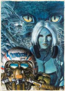 Martin, Juan Gimenez - Juan Giménez Titania Original Cover Art (Comics USA, 1993)....