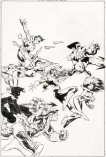 Adam Kubert - X-Men #82 Cover Original Art (Marvel, 1998)....
