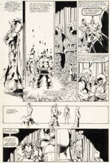 George Pérez, Joe Rubinstein, and Tom Christopher - The Infinity Gauntlet #1 Story Page 16 Original Art (Marvel, 199...