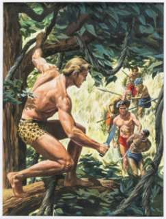 George Wilson - Edgar Rice Burroughs Korak, Son of Tarzan #12 Cover Original Art (Western, 1966)....