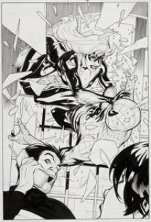 Terry Dodson and Rachel Dodson - Spider-Man/Black Cat: The Evil That Men Do #1 Splash Page 22 Original Art (Marvel, ...