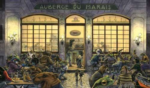 Guznag - Illustration originale -l‘auberge du marais