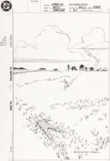 Jon Bogdanove and Dennis Janke - Superman: The Man of Steel #21 Cover Original Art (DC, 1993).