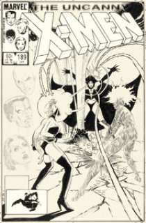 John Romita Jr. and Dan Green The Uncanny X-Men #189 Cover Original Art (Marvel, 1985).