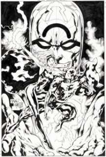 Billy Tan and Danny Miki Black Panther #31 Storm Cover Original Art (Marvel, 2007).