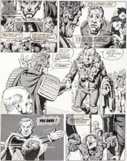 Brian Bolland and Garry Leach 2000 AD Prog #95 Judge Dredd Story Page 2 Original Art (IPC, 1979).
