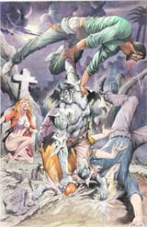 Pablo Marcos - Zombie (Simon Garth) from Tales of the Zombie Specialty Illustration Original Art (undated).