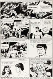 Jesse Marsh Four Color #143 "Tarzan and the Devil Ogre" Story Page 27 Original Art (Dell, 1947).