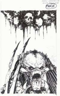 Agustin Padilla Predator Hunters II #1 Cover Original Art (Dark Horse, 2018).