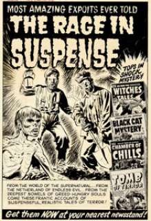 Harvey Artist Witches Tales and Other Titles Complete 1-Page Story/Advertisement Original Art (Harvey, 1953). | Heritage