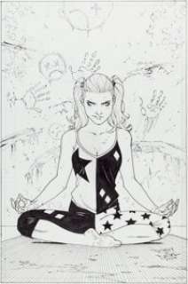 Tony Daniel Harley Quinn #1 Variant Cover Original Art (DC, 2016).