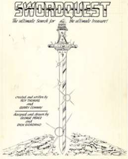 George Pérez and Dick Giordano Swordquest #1 Near-Complete Story Original Art Group of 35 (DC, 1982). (Total: 35 Original Art)