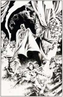 Danny Miki [Ivan Reis printed blue lines] Detective Comics #1070 Variant Cover Original Art (DC, 2023).