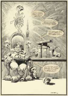 Bernie Wrightson Eerie #65 Cousin Eerie Inside Front Cover Illustration Original Art (Warren, 1975). | Heritage