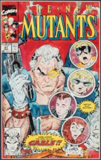 The New Mutants #87 First Appearance of Cable Cover Color Guide (Marvel, 1990). | Heritage