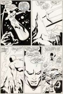 John Buscema and Sal Buscema The Silver Surfer #7 Story Page 7 Original Art (Marvel, 1969).