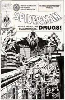 Al Milgrom Spider-Man #10 Anti-Drug Promotional Issue Unpublished Cover Original Art (Marvel, 1990). | Heritage