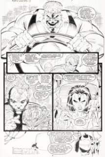 Rob Liefeld and Hilary Barta The New Mutants #88 Cable Second Appearance Issue Story Page 4 Original Art (Marvel, 1990).