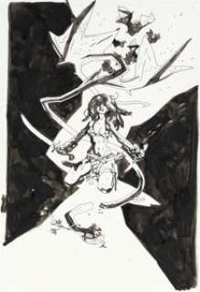 Mike Mignola Red Sonja #1 Variant Cover Original Art (Dynamite Entertainment, 2023).