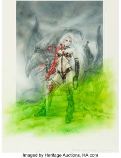 Luis Royo Heavy Metal V9 Taarna Illustration Original Art (Heavy Metal USA, 2017).