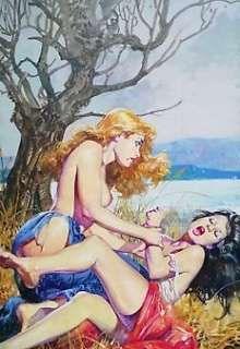 Alessandro Biffignandi | Alessandro Biffignandi - Copertina originale di “Zora” la Vampira n.61 - 1985 - Page volante - Exemplaire unique - (1985) | Catawiki