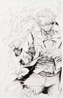 Tyler Kirkham Batman #251 Variant Cover Original Art and Signed / Remarqued Comic CGC 9.8 (DC, 2023).