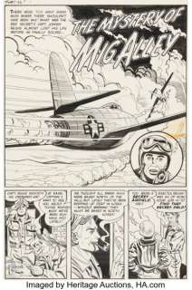 Warren Kremer and Vic Donahue Warfront #19 Splash Page 1 Original Art (Harvey, 1954).