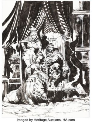 Roberto de la Torre - King Conan Illustration Original Art (2022).