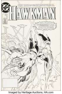 Richard Howell and Dick Giordano Hawkman #1 Cover Original Art (DC, 1986).