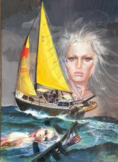 Pino Dangelico | Pino Dangelico - copertina originale Oltretomba Colore n. 46 - Page volante - Exemplaire unique | Catawiki