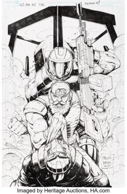 Marcelo Matere G.I. Joe #1 Variant Cover Original Art (Image/Skybound, 2024).