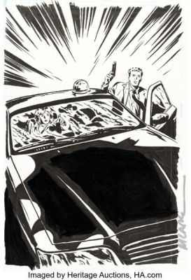 Michael Lark Gotham Central #3 Cover Original Art (DC, 2003). | Heritage