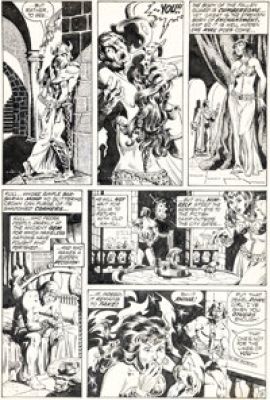 Marie Severin and John Severin Kull the Conqueror #3 Story Page 8 Original Art (Marvel, 1972).