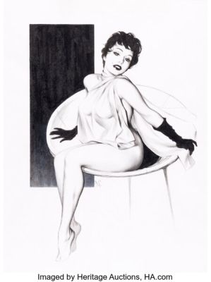 Dave Stevens - Pin-Up Illustration Original Art (undated). | Heritage