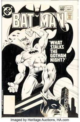 Ernie Colón and Dick Giordano Batman #351 Vampire Cover Original Art (DC, 1982). | Heritage