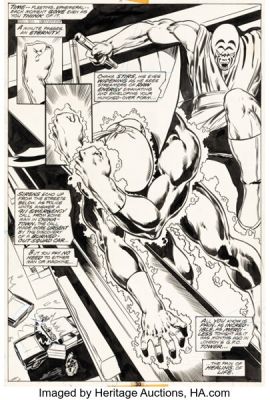 John Byrne and Frank Chiaramonte Iron Fist #9 Story Page 16 Original Art (Marvel, 1976). | Heritage