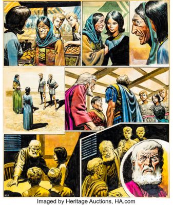 Don Lawrence The Trigan Empire, The Three Princes #16 Story Page 28 Original Art (Look and Learn, 1968). | Heritage