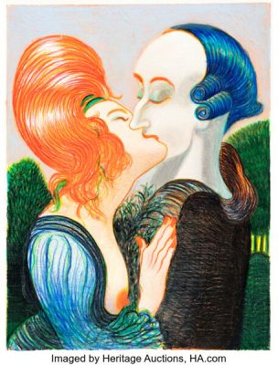 Lorenzo Mattotti Casanova, La Passion de la Liberté Illustration Original Art (BnF, 2011). | Heritage