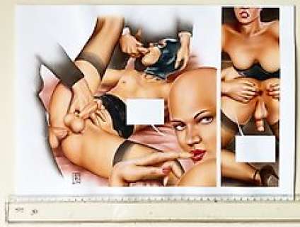 Xavier Duvet | Discipline tome 1 - Planche originale de bande dessinėe : demi-planche Format: 29,7 X 42 cm. - Exemplaire unique - (1995) | Catawiki