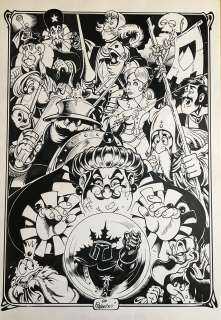 Giovanni Romanini - Original illustration cm. 33x48. Ink. Signed. Mint