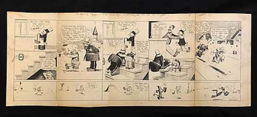 FAMILY UPSTAIRS / KRAZY KAT 1910-1912 Strip Art | ComicConnect