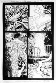 Enrique Breccia | Swamp Thing Bad Seed - Original Artwork by Enrique Breccia - Page volante | Catawiki