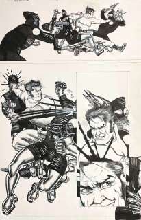 Howard Chaykinv - 44 X 28 Cm. - Signed | Wolverine # 57 - Chaykin - Wolverine page - Page volante - Exemplaire unique - (2007) | Catawiki