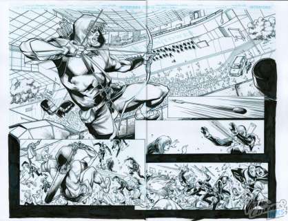 Vicente Cifuentes | Green Arrow #4 page 14-15 | Vicente Cifuentes