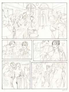 Gibrat | Pinocchia, planche originale à la mine de plomb pour ce album paru en 1995 chez Albin Michel. | Septimus