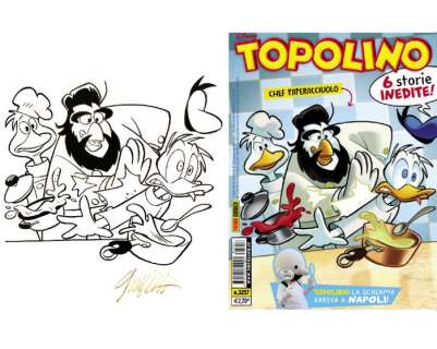Giorgio Cavazzano | Topolino IC TL 3257 - Signed Inked Original Cover Drawing by Giorgio Cavazzano - Donald Duck | Catawiki