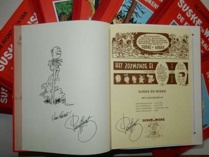 Vandersteen, Willy | Suske en Wiske - 8x Strip Klassiek - Met 8 opdrachttekeningen Paul Geerts - Cartonné - EO - (1998/1999) | Catawiki