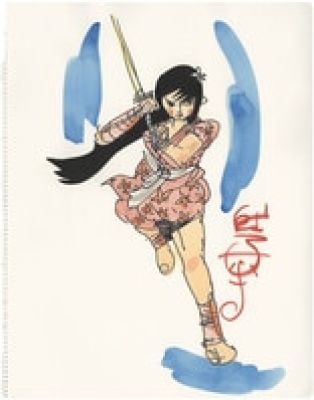Sanpei Shirato Hand-Drawn Color Illustration "Sanada Sword Style" Kikyo | Mandarake (Big Web)