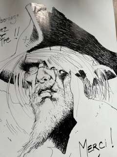Jérémy - Dessin original - Portrait Blackdog - Barracuda - (2010) | Catawiki